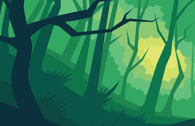 Стилизованный лес