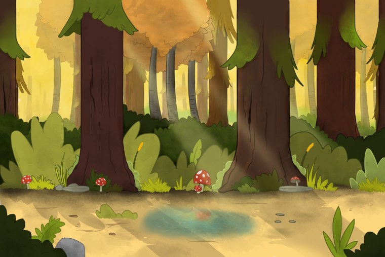 Гравити Фоллз мультсериал лес