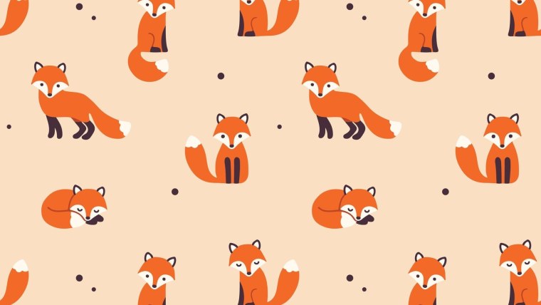 Фон с лисичками
