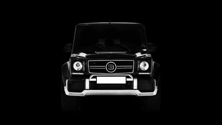 Мерседес Гелендваген Брабус черном фоне