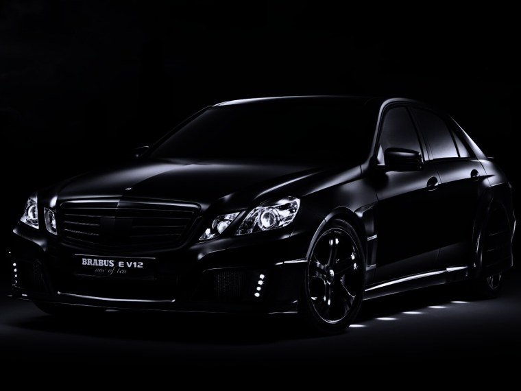 Черный Мерседес обои на телефон