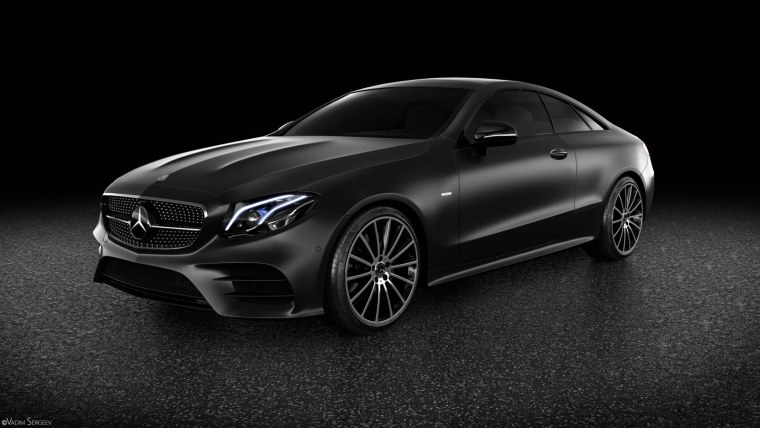 Мерседес черный e200 Coupe