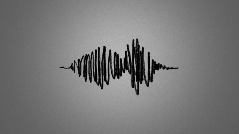 Звуковая волна на черном фоне