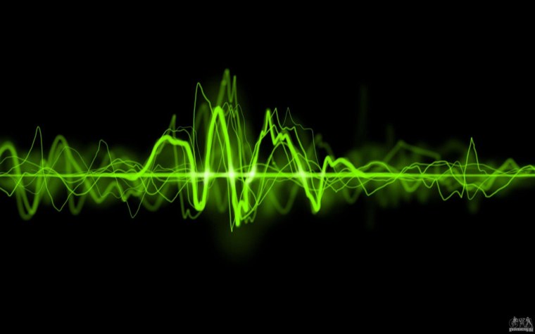 Эквалайзер на черном фоне