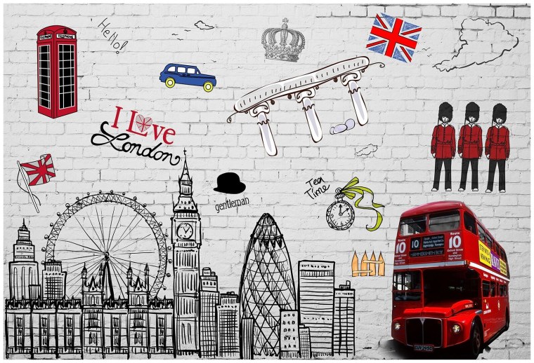 Фотообои Графика Лондон