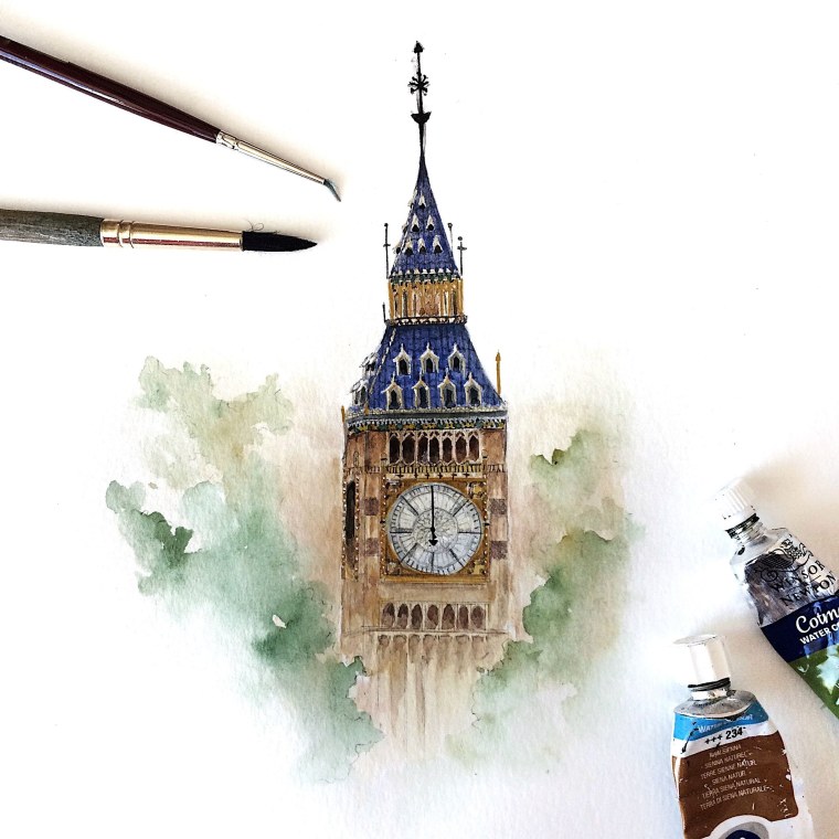 Лондон автобус Биг Бен