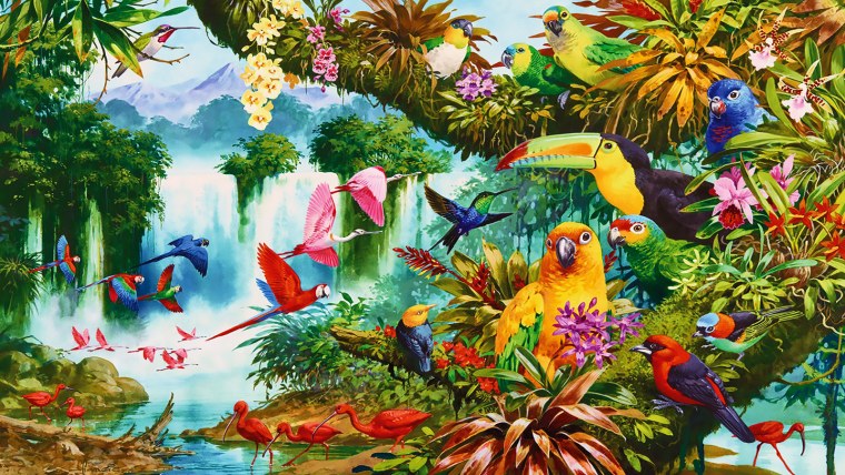 Рай Райский сад Райские птицы