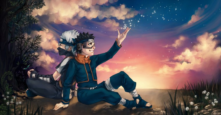 Какаси с сюрикенами