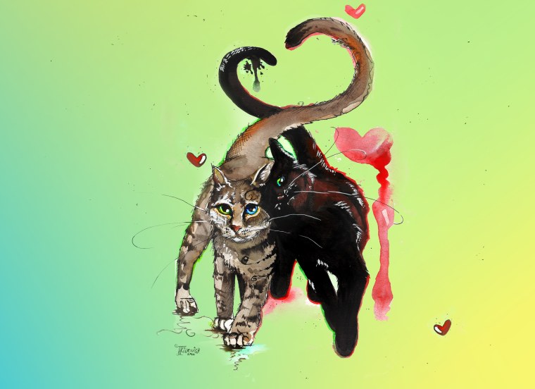 Кот арт Минимализм