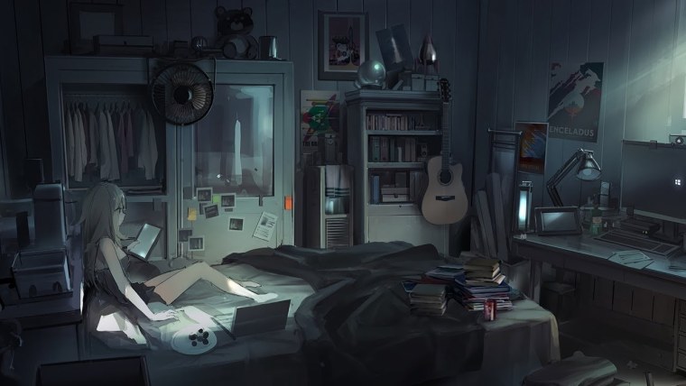 Комната из аниме