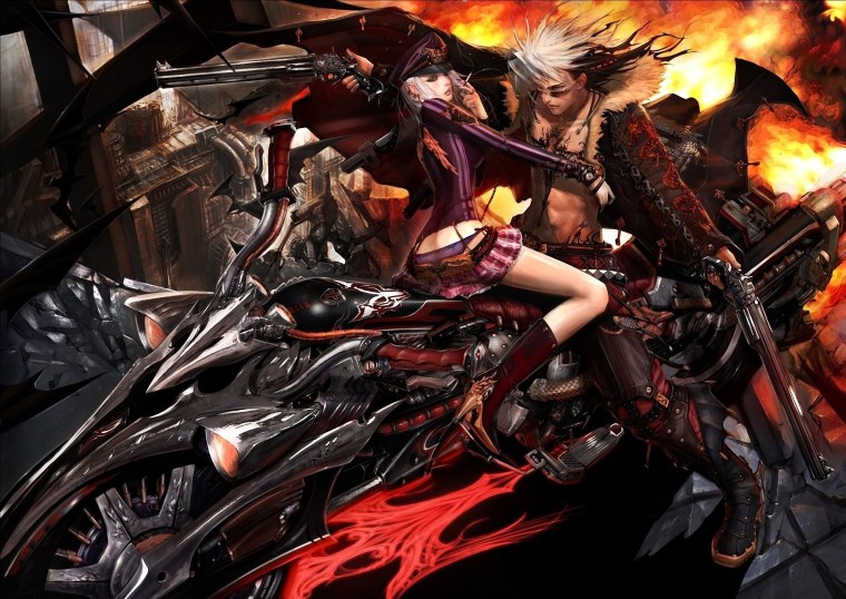 Мото девушки аниме