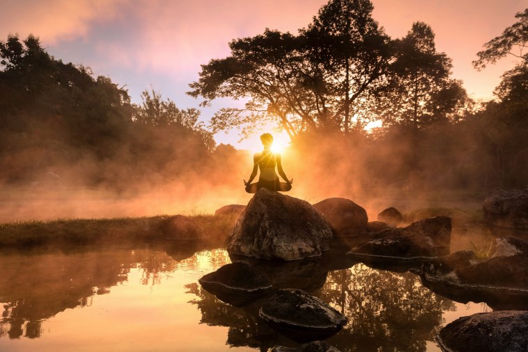 Йога на закате