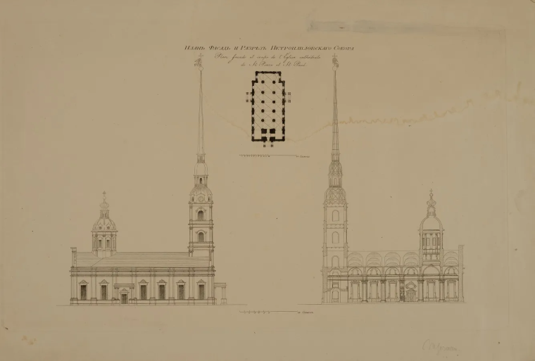 Петропавловская крепость гравюра 1703