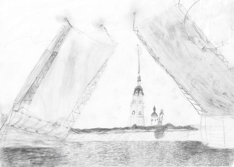 Адмиралтейство в Санкт-Петербурге рисунок