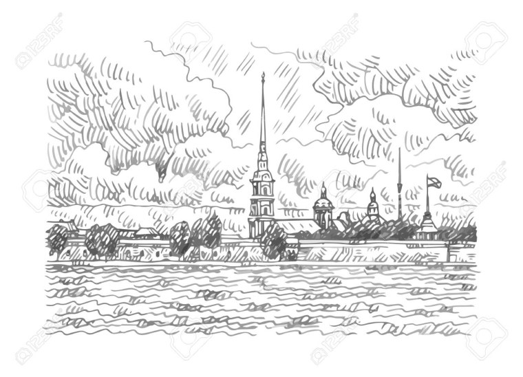 Петропавловская крепость Графика