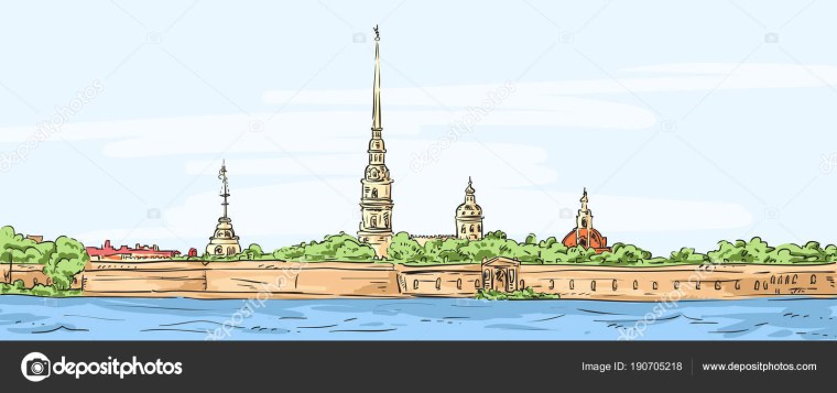 Петропавловский собор Санкт-Петербург раскраска