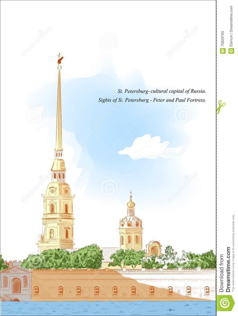 Картины Петропавловской крепости в Санкт-Петербурге