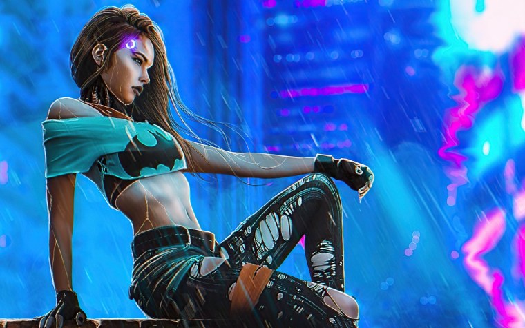 Моника киберпанк