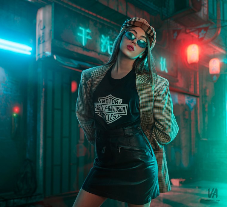 Фотобаш киберпанк