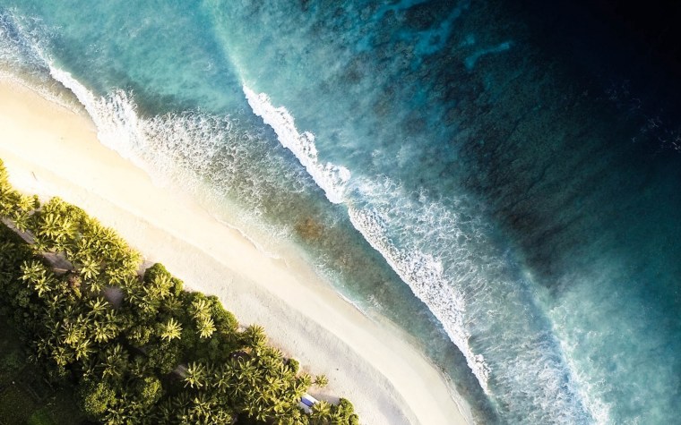 Небо закат море