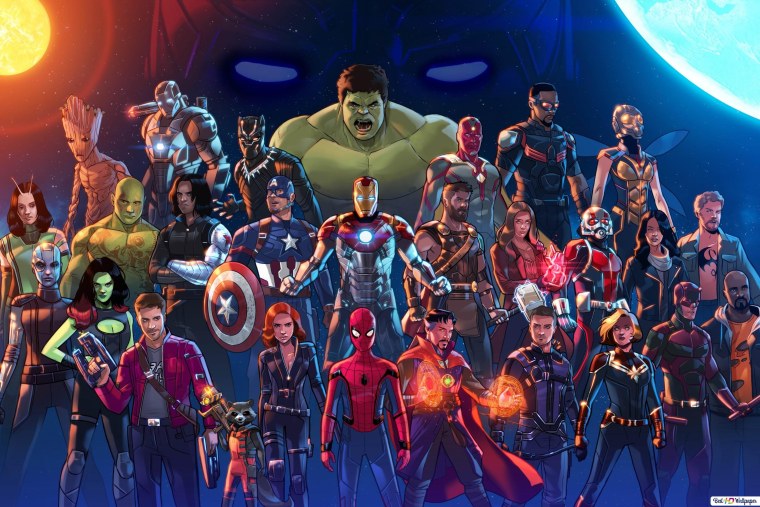 Герои Марвел и DC