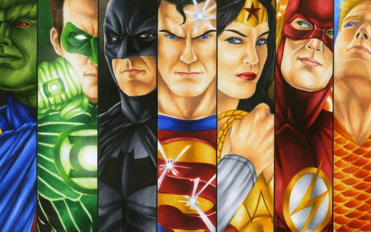 Герои Марвел панорама