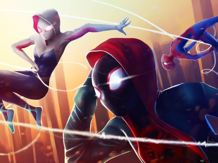 Человек паук через вселенные