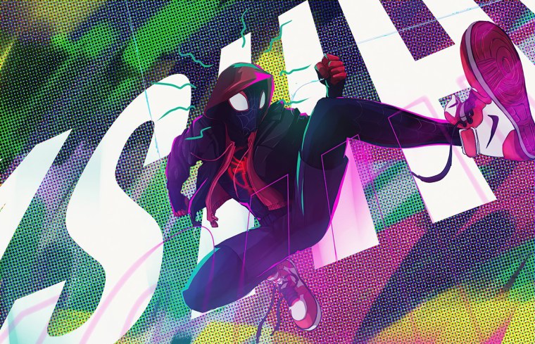 Человек паук через вселенную