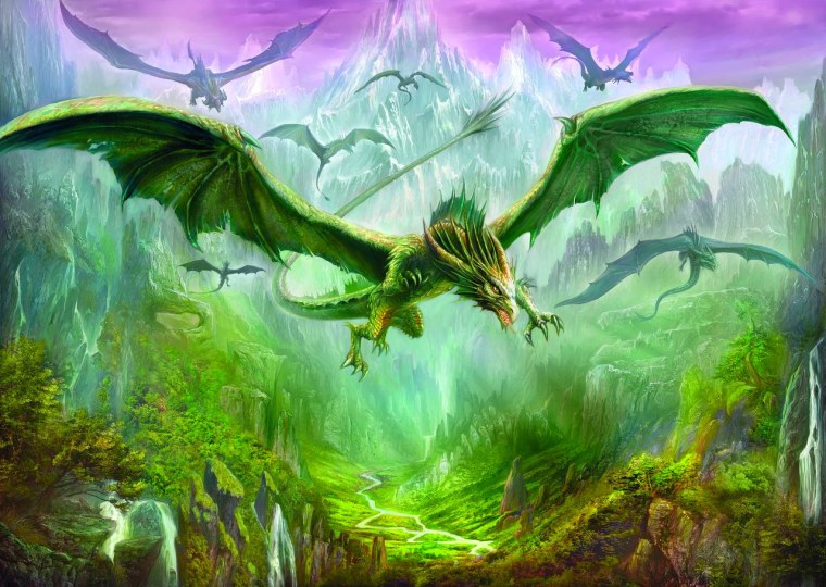 Летающие драконы фэнтези