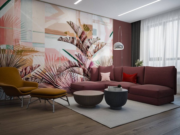 Отделка стен в спальне