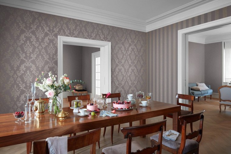 Стильные обои для гостиной