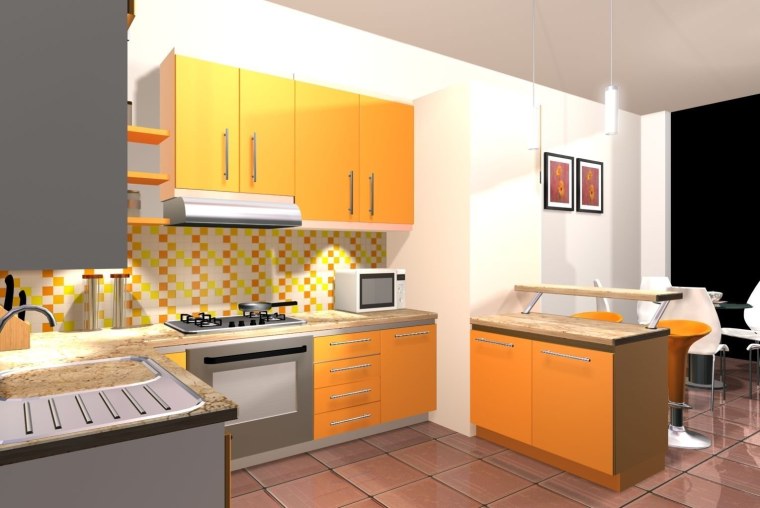 Фон комнаты кухни