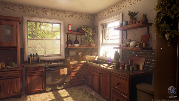 Маленькая уютная арт кухня