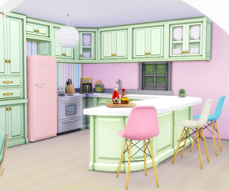 Аниме фон кухня ночью