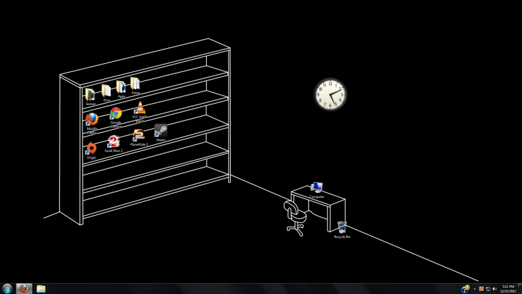 Обои с полочками для ярлыков