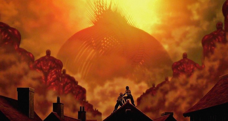 Дрожь земли атака титанов аниме