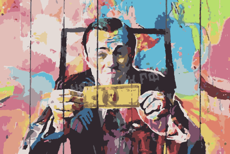 Волк с Уолл стрит арт