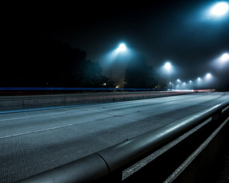 Ночная трасса Оренбург