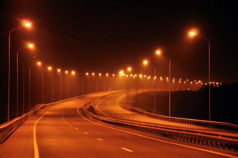 Ночная городская трасса