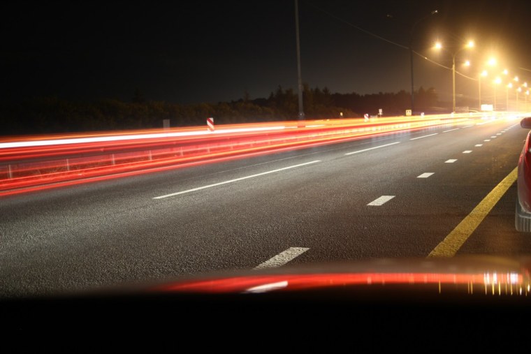 Дорога шоссе ночь