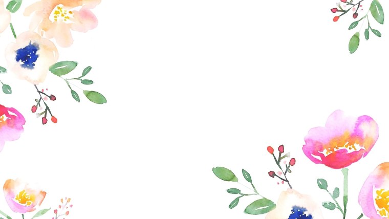 Акварельные цветы фон