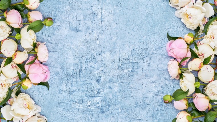 Подложка с цветами