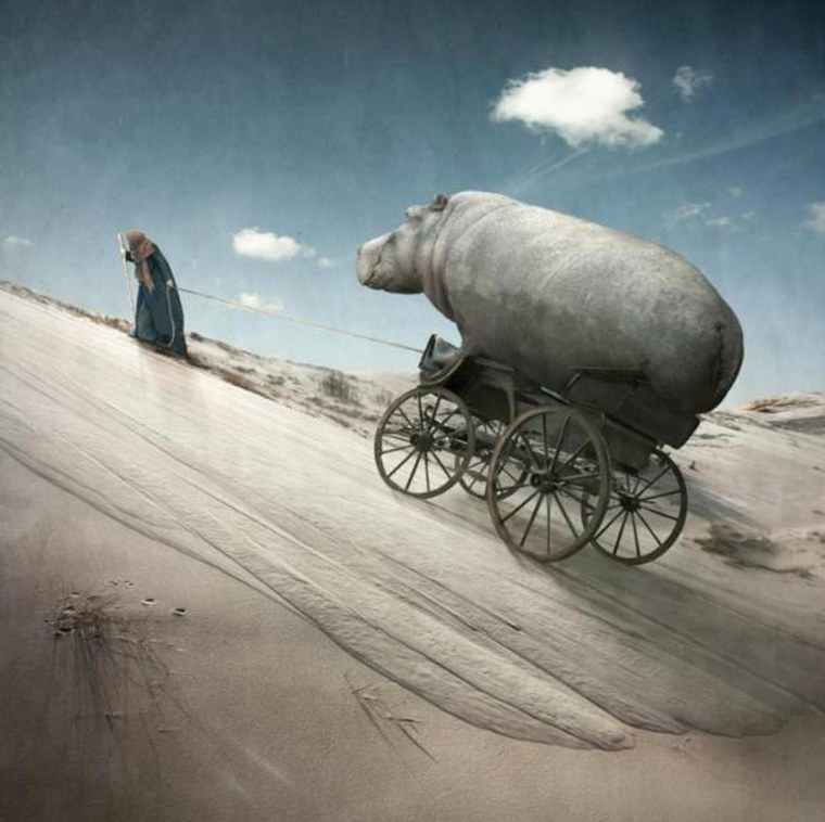 Тяжелая ноша живопись