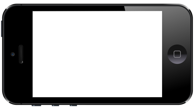 Смартфон на прозрачном фоне