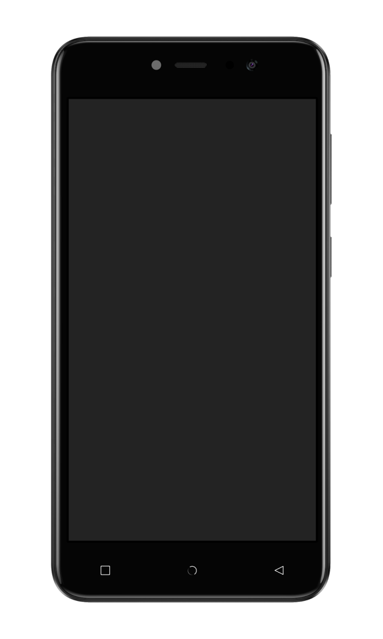 Экран смартфона на белом фоне