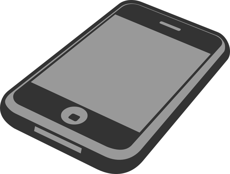 Айфон на прозрачном фоне