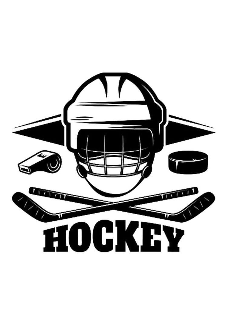 Хоккеист вратарь вектор