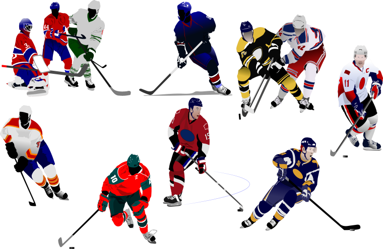 Хоккей с шайбой вектор