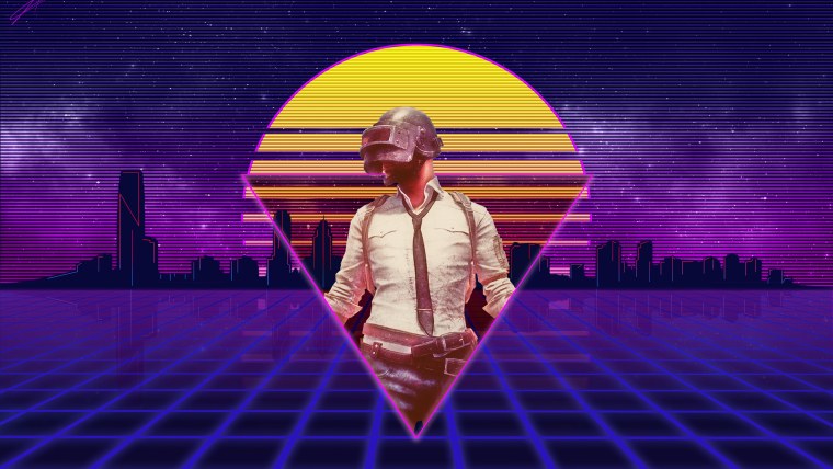 Неон человек ретро