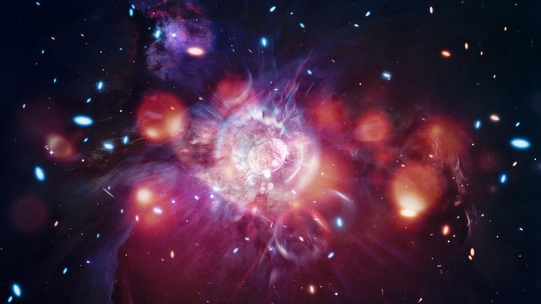 Смерть сверхновой звезды